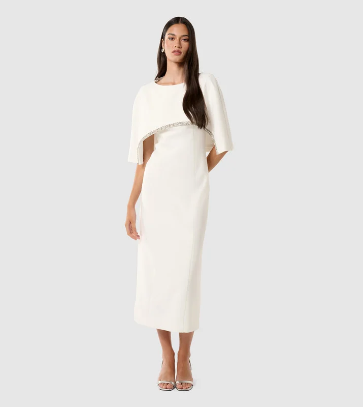forever new  Justine Crepe Cape Maxi for Women | Best Price UAE